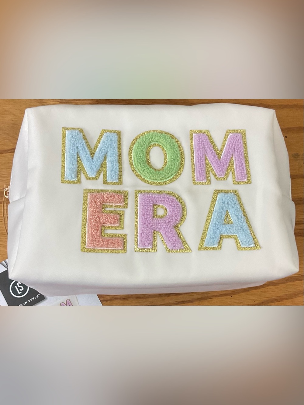 NEW Live in Style 'MOM ERA' Colorful Cosmetic Makeup Bag Aldi NWT